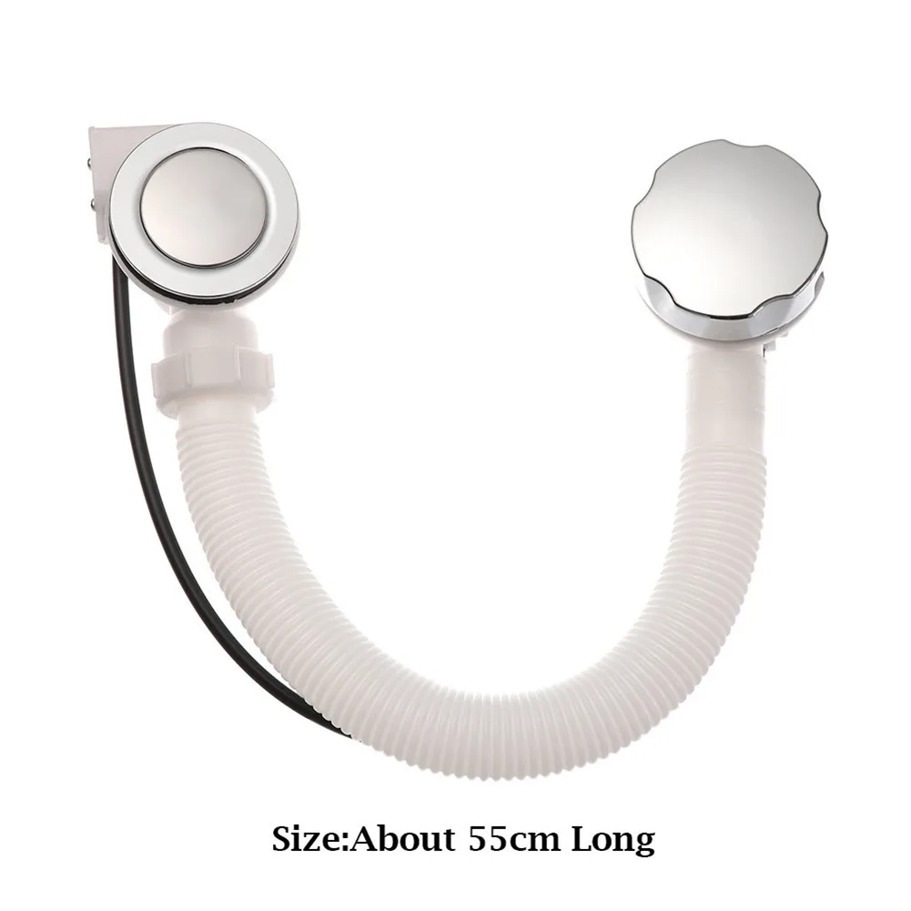 New 55cm Concealed Drain Tube Bath Overflow Waste Pop-Up Plug Pipe Bathtub Water Concealed Pipe Strainer Chrome Handle
New 55cm Concealed Drain Tube Bath Overflow Waste Pop-Up Plug Pipe Bathtub Water Concealed Pipe Strainer Chrome Handle