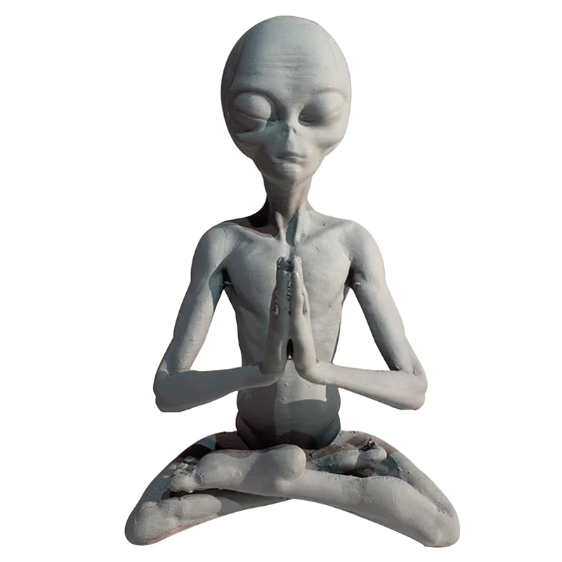 1Pcs Meditating Alien Resin Statue Garden Ornament Best Art Decor for Indoor Outdoor Home or Office Promotion
1Pcs Meditating Alien Resin Statue Garden Ornament Best Art Decor for Indoor Outdoor Home or Office Promotion