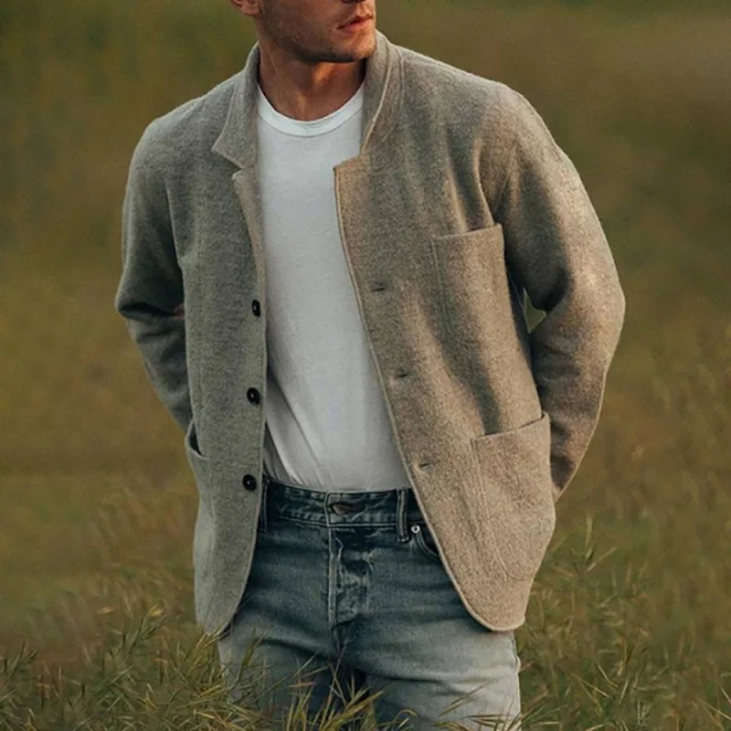 2020 Spring Autumn Men's Jacket Solid Color Jacket Button Casual Cardigan Coat Sports Casual Jacket Men Bomber Male Jackets
2020 Spring Autumn Men's Jacket Solid Color Jacket Button Casual Cardigan Coat Sports Casual Jacket Men Bomber Male Jackets