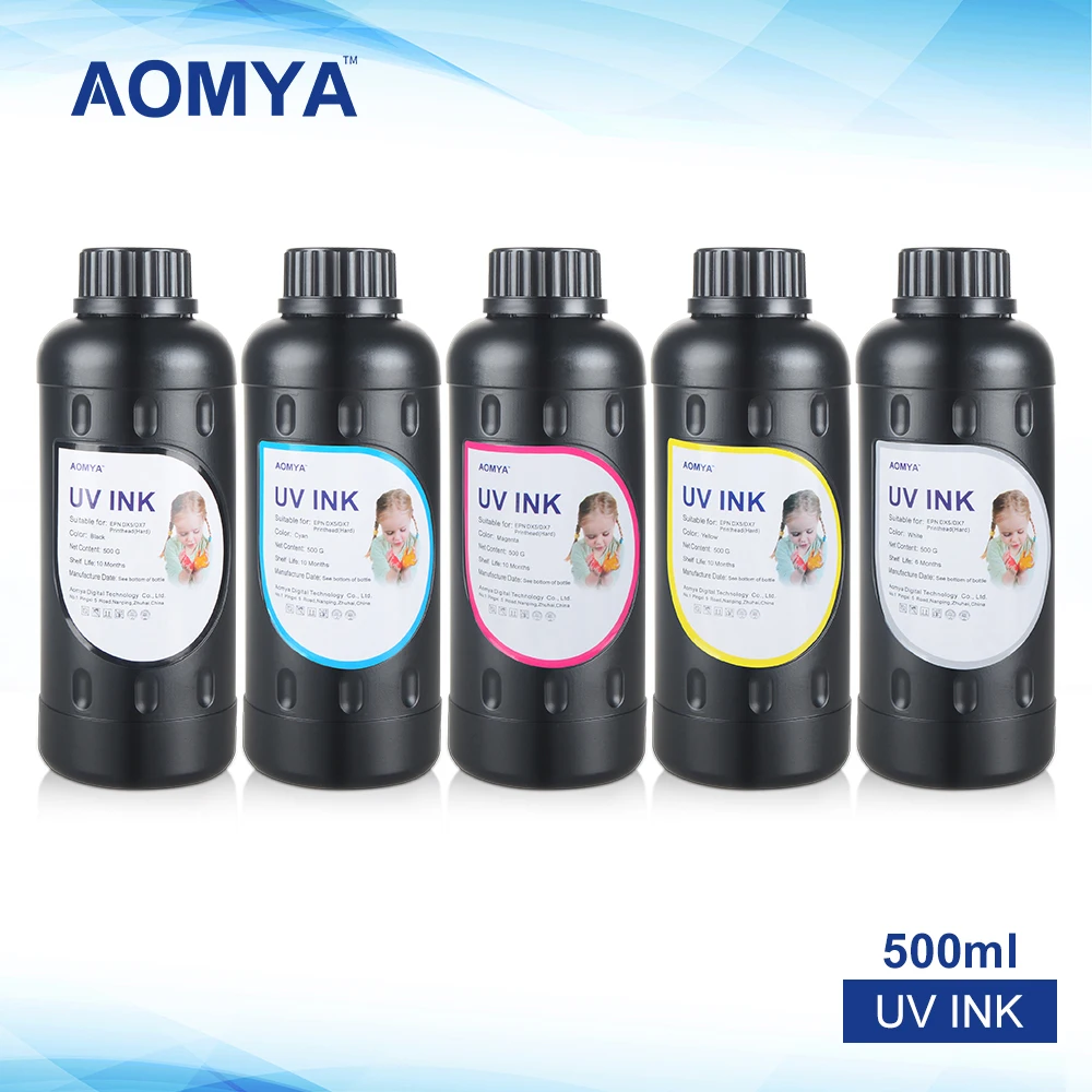 Aomya 500ml UV Ink for a3 UV Flatbed Large Format Printer Mobile Case for Epson DX5 DX6 DX7 Printer Head LED Printer 
Aomya 500ml UV Ink for a3 UV Flatbed Large Format Printer Mobile Case for Epson DX5 DX6 DX7 Printer Head LED Printer