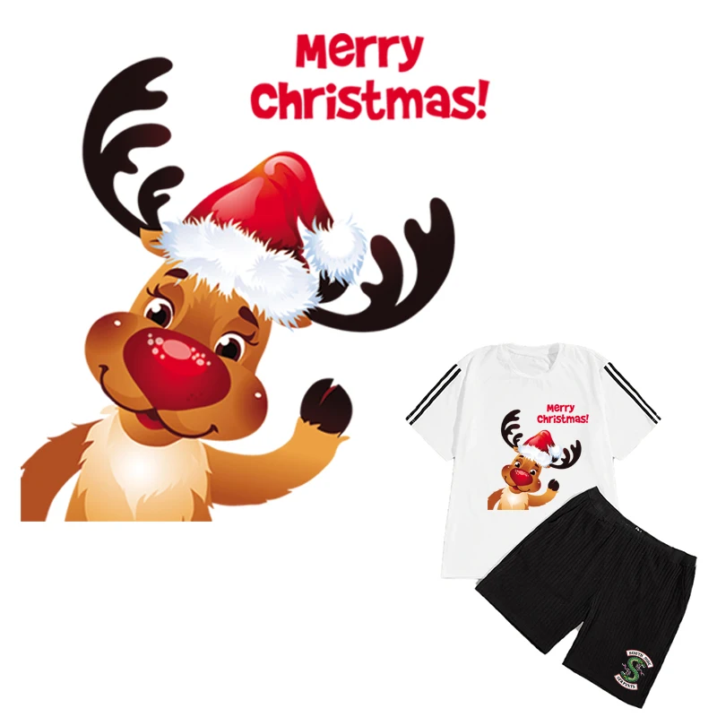 Cute Deers Iron-On Transfer Christmas Heat Transfer Deers Heat Transfer Garment Accessory Diy New Washable Holiday Patches
Cute Deers Iron-On Transfer Christmas Heat Transfer Deers Heat Transfer Garment Accessory Diy New Washable Holiday Patches