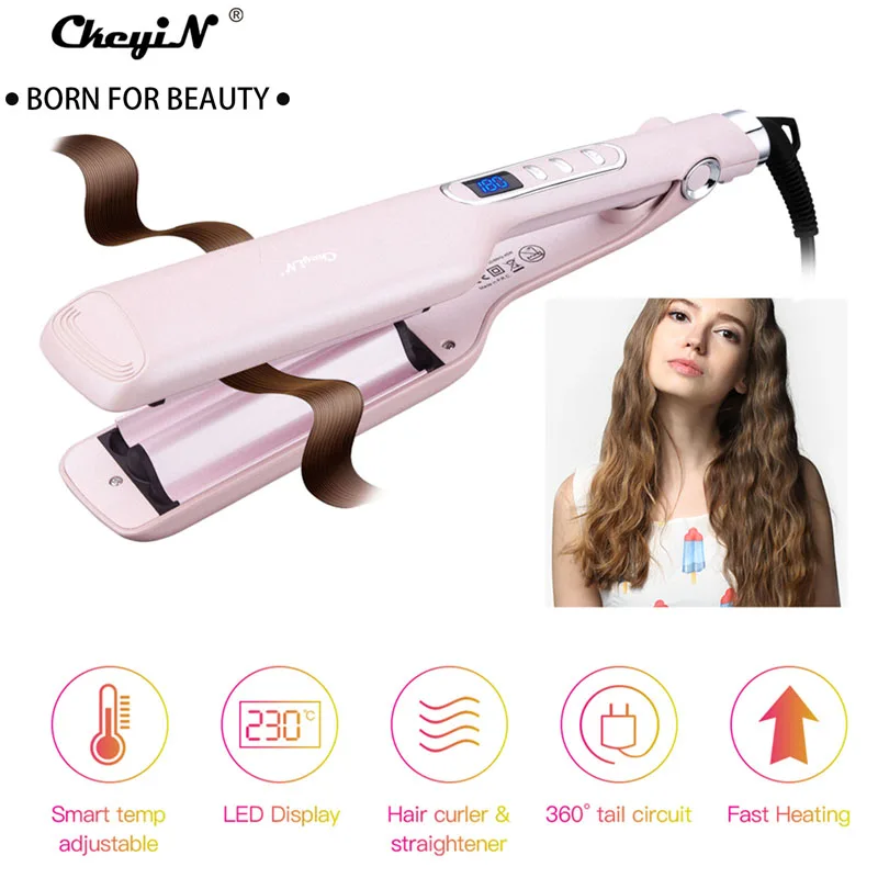 Professional Hair Curler Ceramic 3 Barrels Hair Plate Fast Styling Hair Wave Wet Dry Use Electric Hair Curling Tools LED Display
Professional Hair Curler Ceramic 3 Barrels Hair Plate Fast Styling Hair Wave Wet Dry Use Electric Hair Curling Tools LED Display