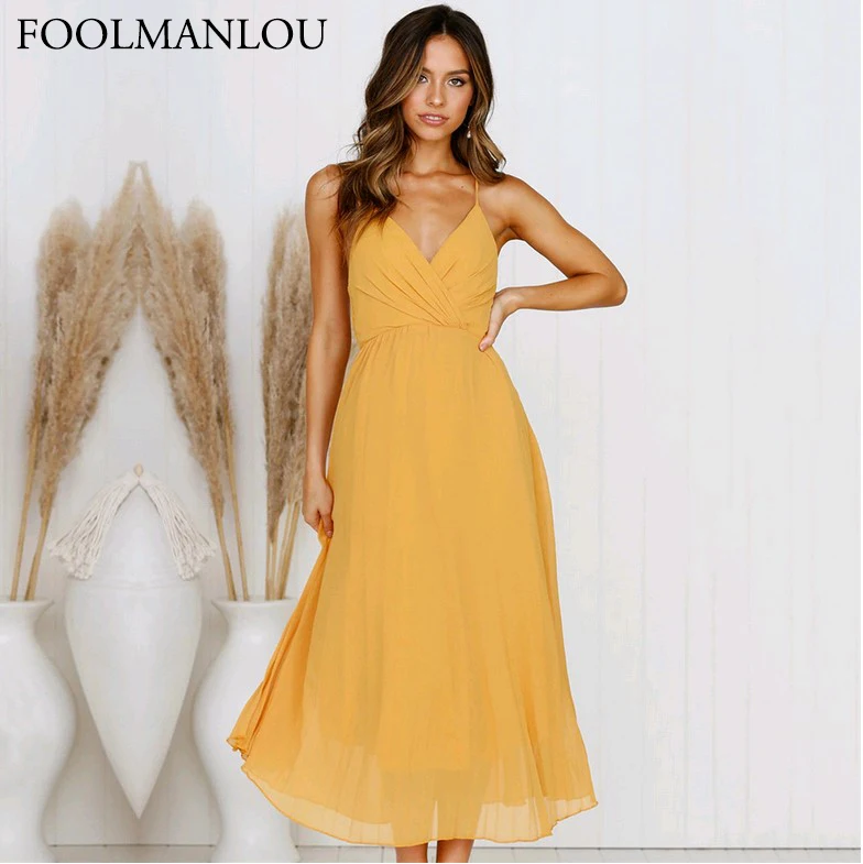 Beach Maxi Dress High Waist Solid V Neck Casual Boho Dresses Vintage Elegant 2021 Summer Ladies Clothes Sexy Party Dress Robe
Beach Maxi Dress High Waist Solid V Neck Casual Boho Dresses Vintage Elegant 2021 Summer Ladies Clothes Sexy Party Dress Robe