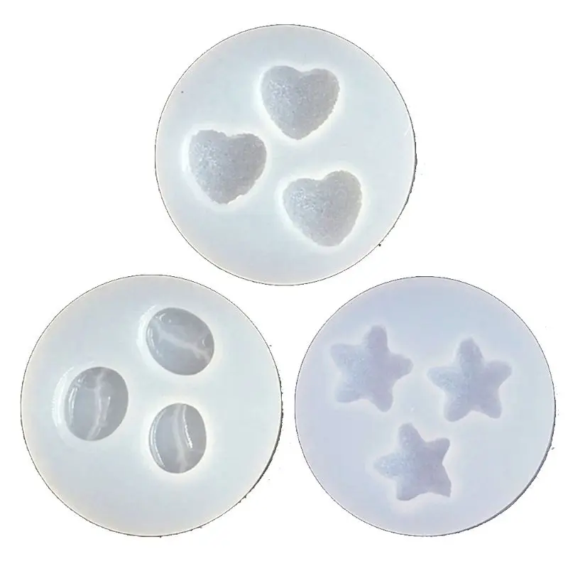 Y1UE 3Pcs Soft Sugar Love Star Heart Pendant Mold Coffee Bean Gummy Candy Resin Mold
Y1UE 3Pcs Soft Sugar Love Star Heart Pendant Mold Coffee Bean Gummy Candy Resin Mold
