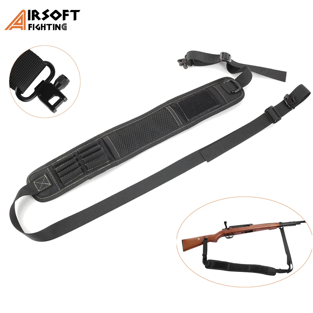 2 Point Tactical Rifle Gun Sling Adjustable Airsoft Shotgun Shoulder Strap Belt Durable Padded Gun Sling with Swivels
2 Point Tactical Rifle Gun Sling Adjustable Airsoft Shotgun Shoulder Strap Belt Durable Padded Gun Sling with Swivels