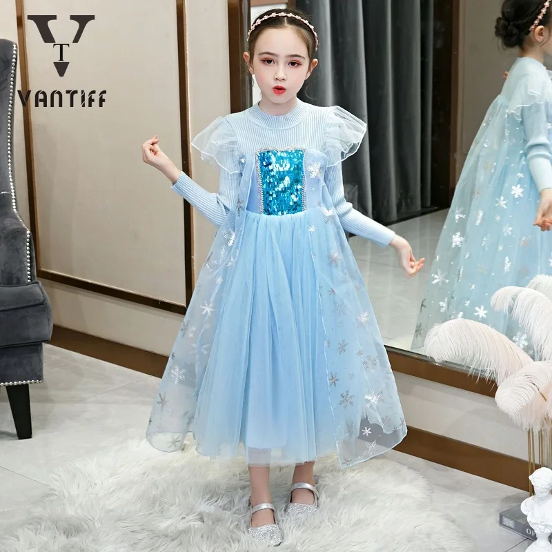 Autumn and Winter New Girls Princess Skirt Children Korean Edition Long Sleeved Ice and Snow Dress Knit Dress
Autumn and Winter New Girls Princess Skirt Children Korean Edition Long Sleeved Ice and Snow Dress Knit Dress