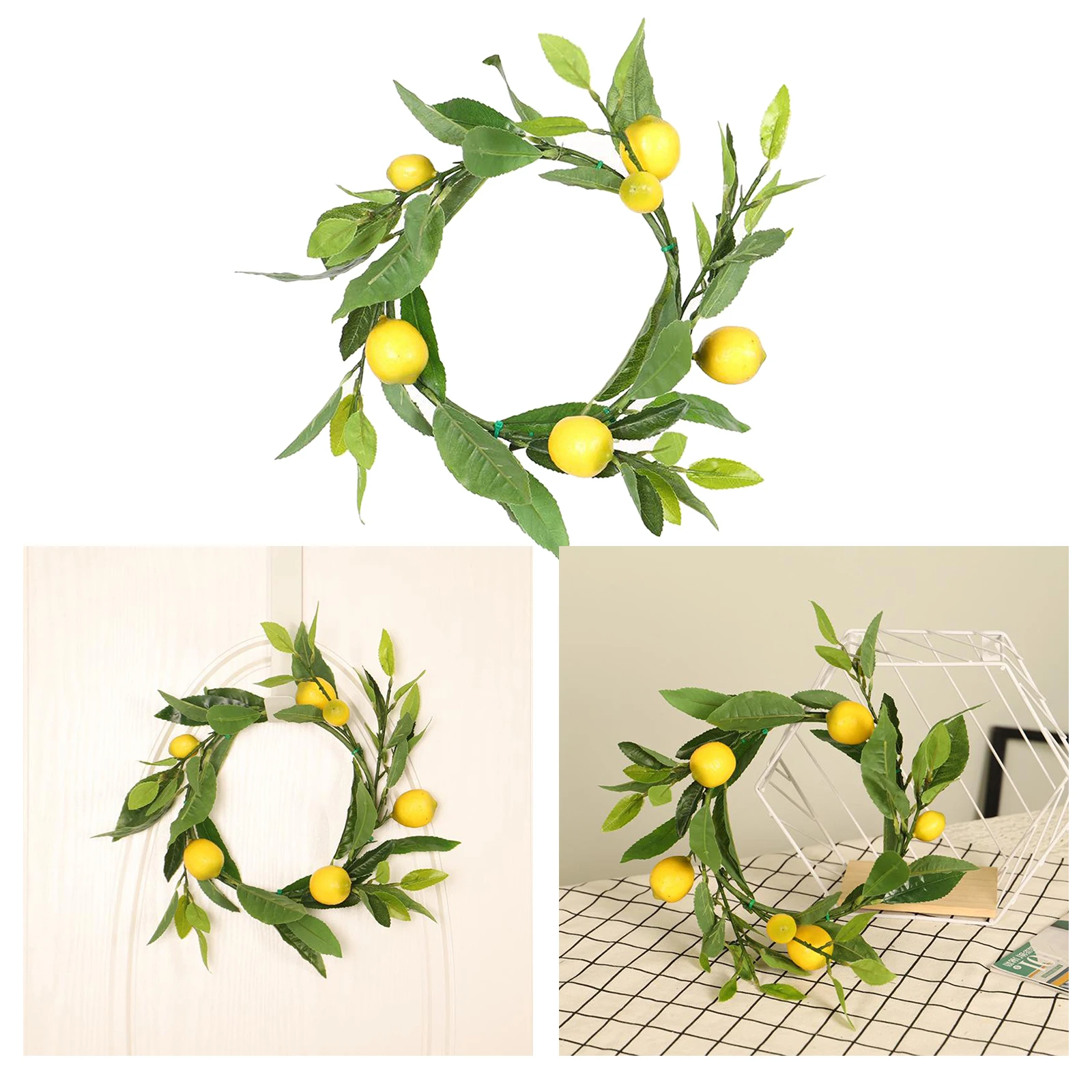 Artificial Lemon Wreath,Reusable Simulation Lemon Fresh Wreath Front Door Home Wedding Decoration,Spring Fruit,Window Garden
Artificial Lemon Wreath,Reusable Simulation Lemon Fresh Wreath Front Door Home Wedding Decoration,Spring Fruit,Window Garden