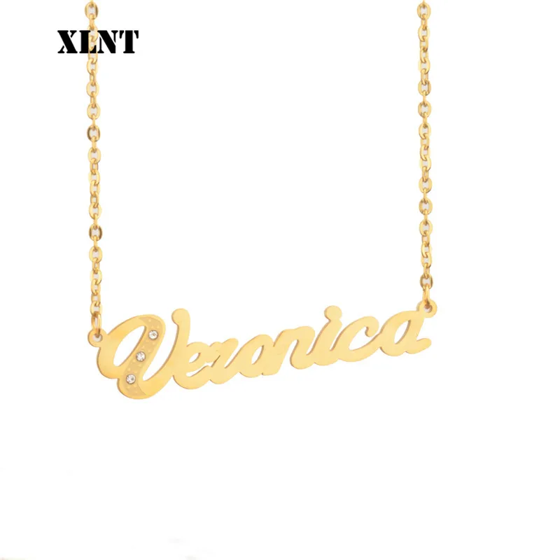 XLNT Veronica Customized Fashion Stainless Steel Name Necklace Personalized Letter Gold Choker Necklace Pendant Nameplate Gift
XLNT Veronica Customized Fashion Stainless Steel Name Necklace Personalized Letter Gold Choker Necklace Pendant Nameplate Gift