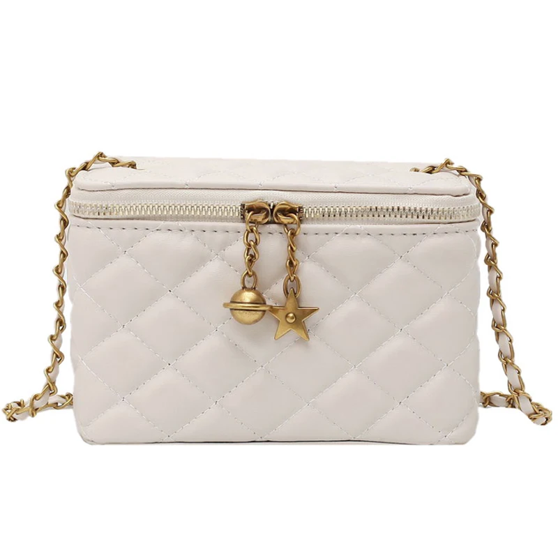 Lattice Box Bag Small Crossbody Bag 2020 Fashion New High-Quality Leather Women's Designer Handbag Chain Shoulder Messenger Bag
Lattice Box Bag Small Crossbody Bag 2020 Fashion New High-Quality Leather Women's Designer Handbag Chain Shoulder Messenger Bag