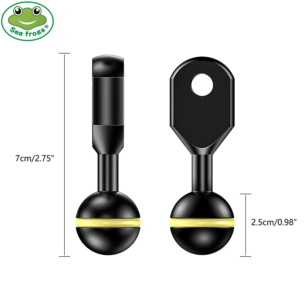 Seafrogs 2.2'' Camera Adaptor Aluminum Alloy Joint Ball Arm Torch Flashlight Holder Connector Diving Housing Lighting Accessory
Seafrogs 2.2'' Camera Adaptor Aluminum Alloy Joint Ball Arm Torch Flashlight Holder Connector Diving Housing Lighting Accessory