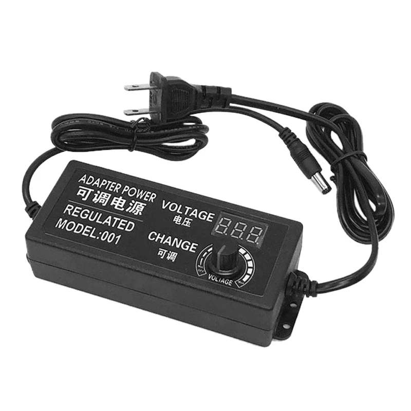 Universal Adjustable AC/DC Power Adapter 100-240V to 3-12V 5A 50-60Hz Power Adapter with LED Voltage Display(US Plug)
Universal Adjustable AC/DC Power Adapter 100-240V to 3-12V 5A 50-60Hz Power Adapter with LED Voltage Display(US Plug)