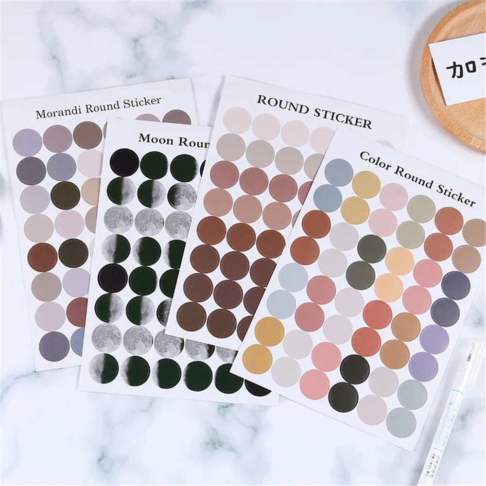 240pcs Kawaii Color Round Stickers DIY Scrapbook Photo Album Diary Self-adhesive Decorative Moon Sticker Packaging Label
240pcs Kawaii Color Round Stickers DIY Scrapbook Photo Album Diary Self-adhesive Decorative Moon Sticker Packaging Label
