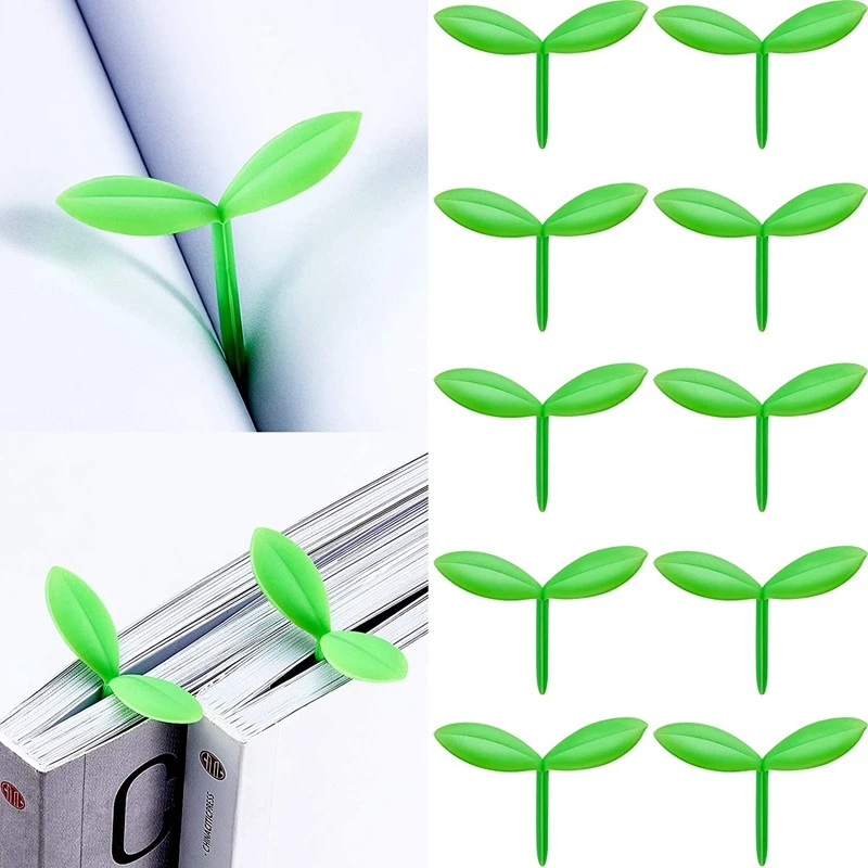10 Pieces Green Sprout Little Bookmarks Silicone Small Book Clips Leaf Grass Buds Cute Mini Book Mark Decoration Creative Gifts
10 Pieces Green Sprout Little Bookmarks Silicone Small Book Clips Leaf Grass Buds Cute Mini Book Mark Decoration Creative Gifts