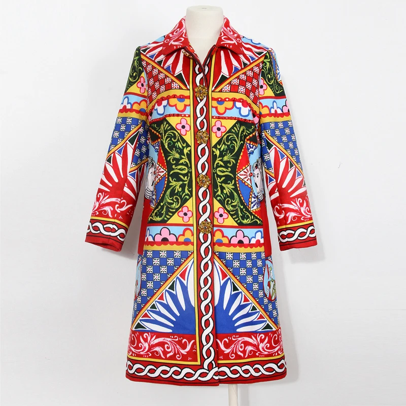 Fashion Medium Length Outerwear 2021 Autumn Winter Knight Print Diamond Loose Straight Outwear New
Fashion Medium Length Outerwear 2021 Autumn Winter Knight Print Diamond Loose Straight Outwear New