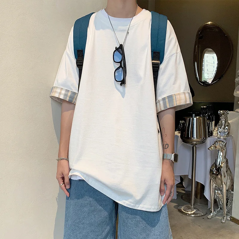 Oversized Korean Style Slim 2022 Trend Summer Fake Two Short Sleeve Men T Shirts Casual High Quality Fashion Tops Cool Harajuku
Oversized Korean Style Slim 2022 Trend Summer Fake Two Short Sleeve Men T Shirts Casual High Quality Fashion Tops Cool Harajuku
