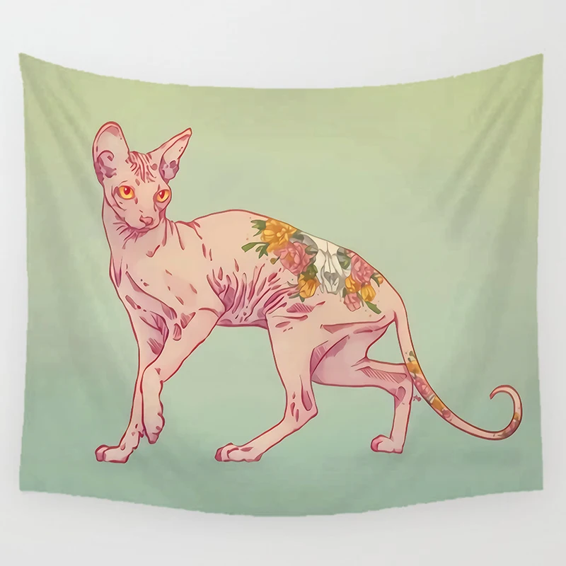 Cute Cat Art Tapestry Wall Hanging Artist Life Bedspread Beach Towel Bohemian Home Decoration Cute Cat Room Exquisite Tapestry
Cute Cat Art Tapestry Wall Hanging Artist Life Bedspread Beach Towel Bohemian Home Decoration Cute Cat Room Exquisite Tapestry