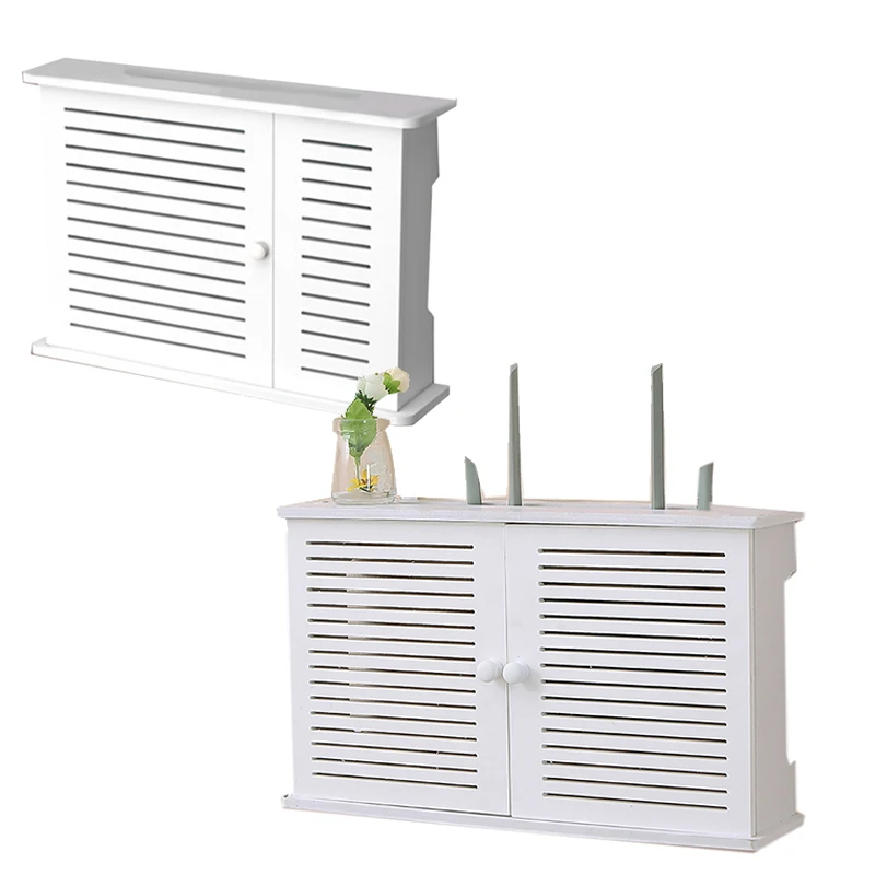 Wireless Wifi Router Storage Boxes Wooden Box Cable Power Plus Wire Bracket Wall Hanging Plug Board Shelf
Wireless Wifi Router Storage Boxes Wooden Box Cable Power Plus Wire Bracket Wall Hanging Plug Board Shelf