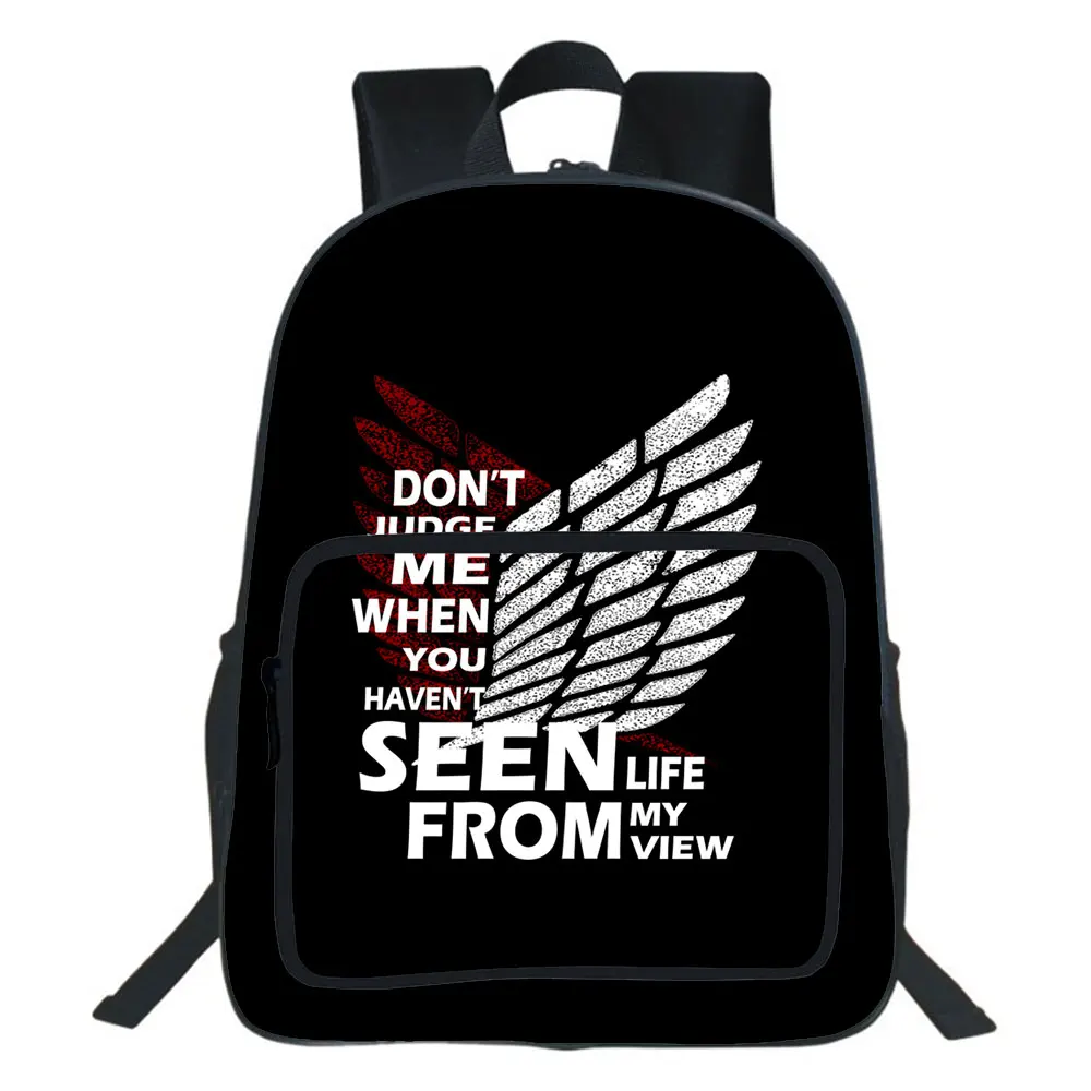 Anime Attack On Titan Backpack Students Boys Girls Bags Women School Bag Teens Daily Backpack Cosplay Men Travel Bookbag
Anime Attack On Titan Backpack Students Boys Girls Bags Women School Bag Teens Daily Backpack Cosplay Men Travel Bookbag