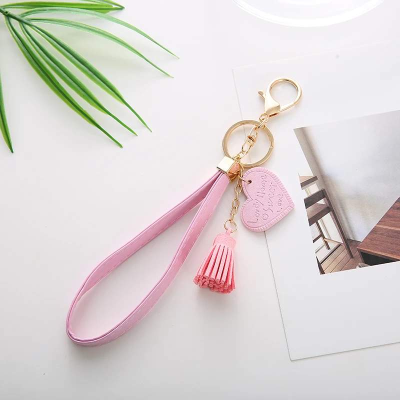 Personality PU Letter Heart Key Chain Porte Clef Keyring Friends Keychain with Tassel Llavero Jewelry Gift Charm EH132B
Personality PU Letter Heart Key Chain Porte Clef Keyring Friends Keychain with Tassel Llavero Jewelry Gift Charm EH132B