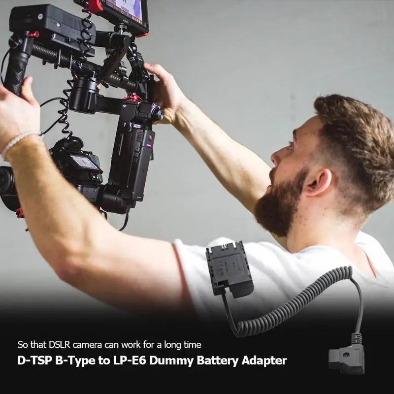 Power Supply Dummy Battery Video/Astronomical Shooting Delayed Exposure D-TSP B-Type to LP-E6 Adapter DC Coupler for Canon | Электроника