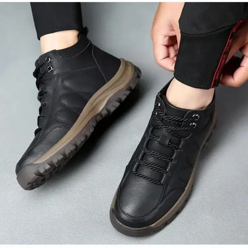 PU Leather Men Shoes Tenis Masculino Mens Sneakers Casual Fashion Comfortable Climbing Shoes Lace Up Solid Outdoors New KU478
PU Leather Men Shoes Tenis Masculino Mens Sneakers Casual Fashion Comfortable Climbing Shoes Lace Up Solid Outdoors New KU478