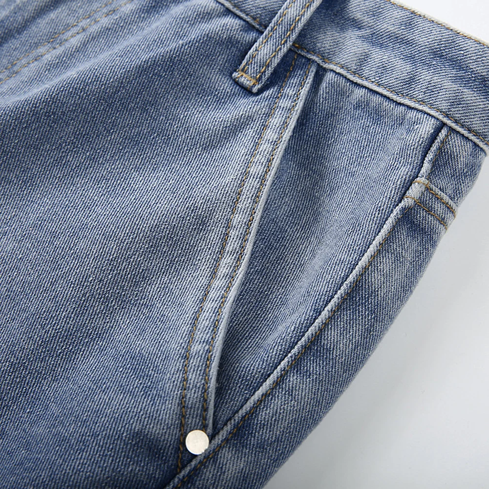 Wide Leg Pants Pockets Patchwork High Waist Jeans Women Streetwear Straight Jean Femme Blue 100% Cotton Cargo Pants Thin Style
Wide Leg Pants Pockets Patchwork High Waist Jeans Women Streetwear Straight Jean Femme Blue 100% Cotton Cargo Pants Thin Style