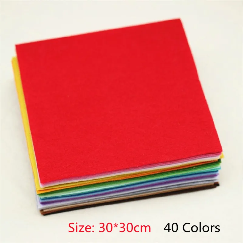 40PCS Color Felt Fabrics 30x30cm 1mm Thick Cloth Dolls Non-Woven Handmad Craft Needlework Home Decoration DIY Sewing Accessories
40PCS Color Felt Fabrics 30x30cm 1mm Thick Cloth Dolls Non-Woven Handmad Craft Needlework Home Decoration DIY Sewing Accessories