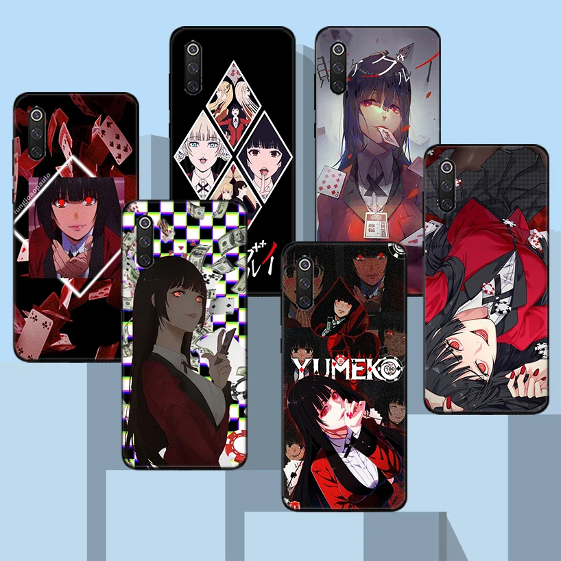 

Jabami Yumeko Kakegurui Anime Black Phone Case For Xiaomi Redmi Note 10 Pro 10S 9S 8T 7 8 9 9A 9C 9T 8A 7A 6A 5 6 Cover Capa