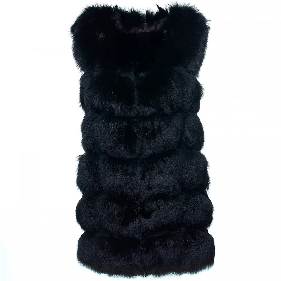 Natural Fox Fur Gilet Autumn Winter Warm Fashion Fur Vest Classy Black Fitted Waistcoat 
Natural Fox Fur Gilet Autumn Winter Warm Fashion Fur Vest Classy Black Fitted Waistcoat
