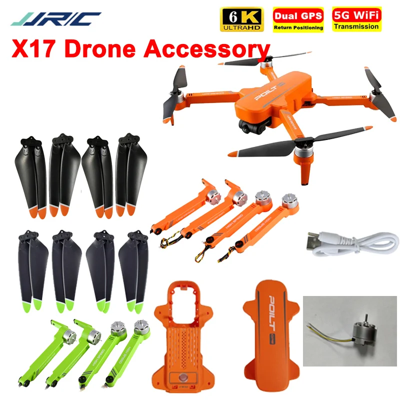 JJRC X17 RC Drone Original Spare Part Propeller Maple Leaf Blade Up Down Body Shell Battery USB Charger Motor Receiver GPS Board
JJRC X17 RC Drone Original Spare Part Propeller Maple Leaf Blade Up Down Body Shell Battery USB Charger Motor Receiver GPS Board