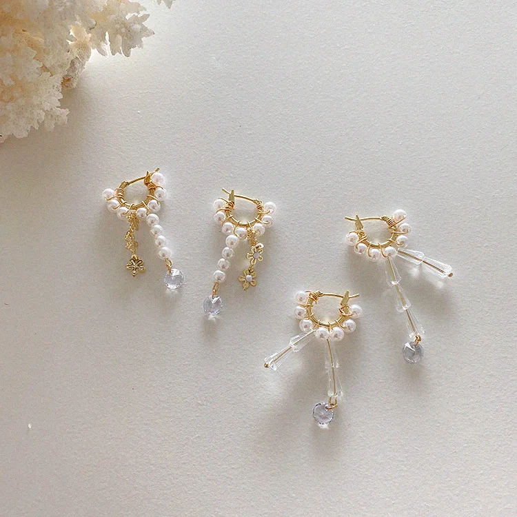 Korean Flower Charm Pearl Weaved Earrings For Women 2020 New Jewelry Creative Handmade Earings Gifts
Korean Flower Charm Pearl Weaved Earrings For Women 2020 New Jewelry Creative Handmade Earings Gifts