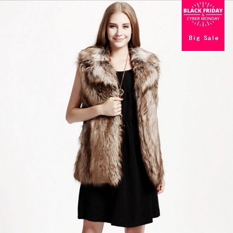 S-6XL Plus Size High-end Fur Vest Coat Luxury Faux Raccoon Dog Fur Warm Women Coat wasitcoat Winter Fashion Jacket outwear L1441
S-6XL Plus Size High-end Fur Vest Coat Luxury Faux Raccoon Dog Fur Warm Women Coat wasitcoat Winter Fashion Jacket outwear L1441