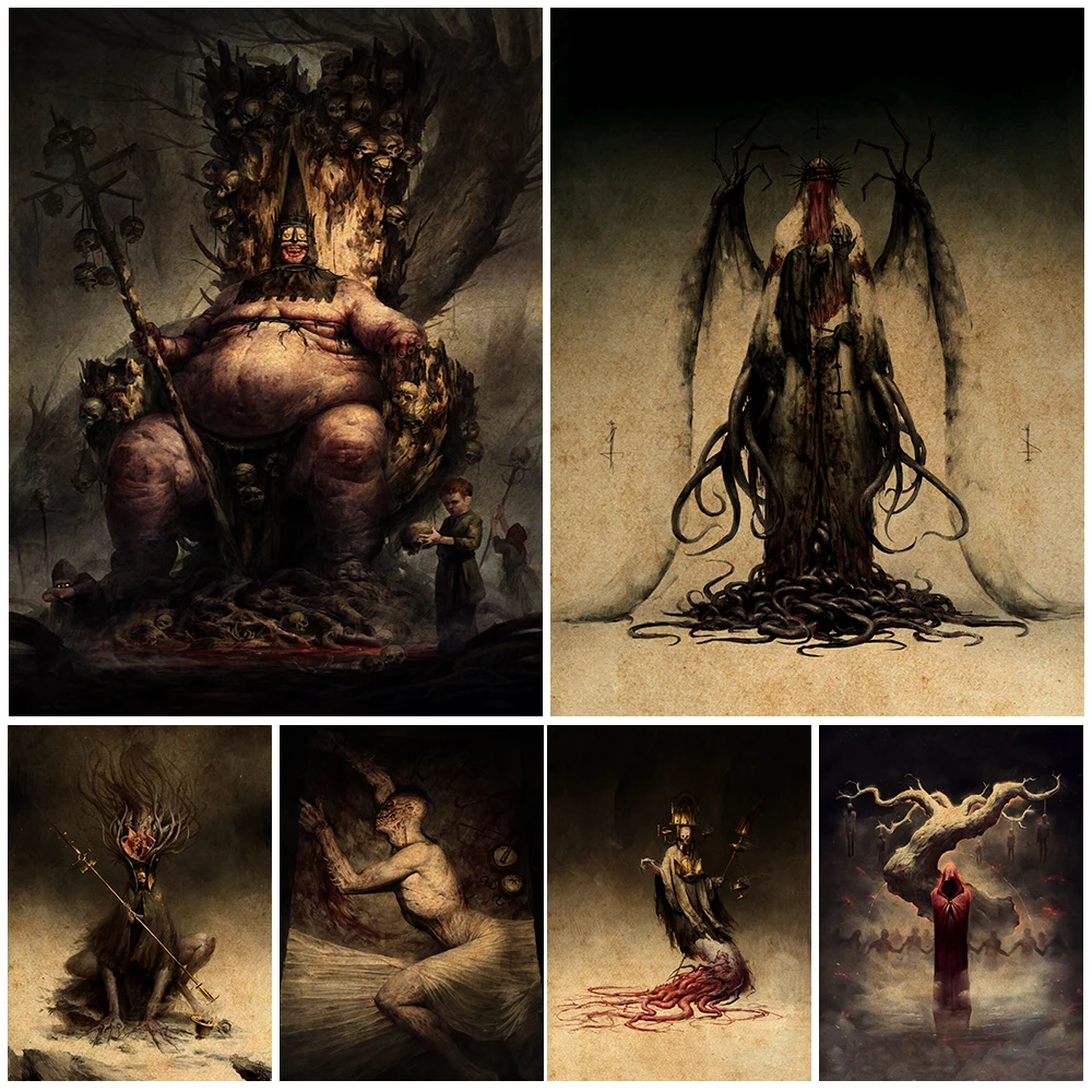 Hell Ghost Character Terror Art Poster And Prints Evil Spirit Witch Vintage Wall Art Canvas Painting Home Decoration Art Prints 
Hell Ghost Character Terror Art Poster And Prints Evil Spirit Witch Vintage Wall Art Canvas Painting Home Decoration Art Prints
