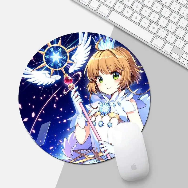 

Variety Sakura anime Natural Rubber Gaming mousepad Desk Table Protect Game Office Work Round Mouse Mat pad XL Non Cushion
