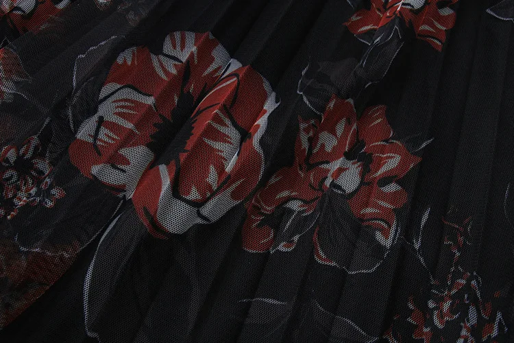 Women Summer Mesh Skirt Flower Print Elegant Boho Beige Long Skirt Stretch High Waist Women A-Line Skirt Femme Faldas Jupe Saia
Women Summer Mesh Skirt Flower Print Elegant Boho Beige Long Skirt Stretch High Waist Women A-Line Skirt Femme Faldas Jupe Saia