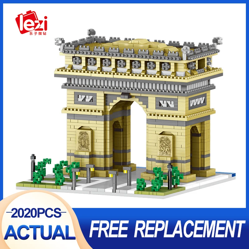 LEZI LZ8004 Miniature Diamond Small Particle Building Series Triumphal Arch Modular Building Blocks Bricks Children's Toy Gift
LEZI LZ8004 Miniature Diamond Small Particle Building Series Triumphal Arch Modular Building Blocks Bricks Children's Toy Gift