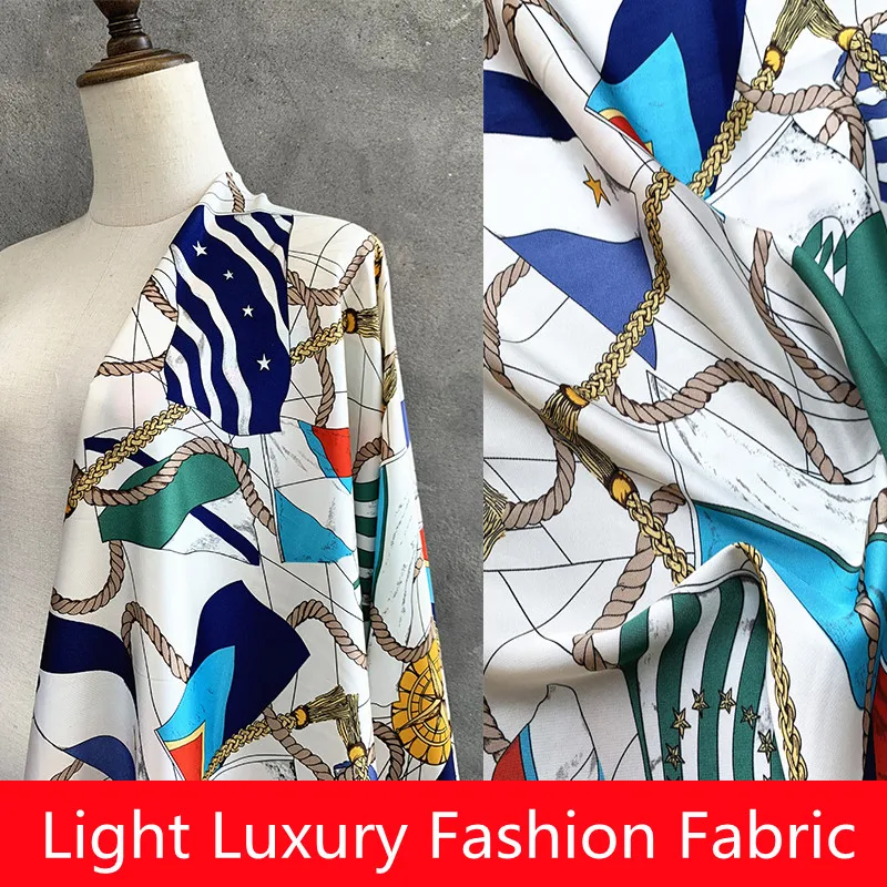 New Imitation Silk Light Luxury Fashion Fabric Milanese Style Impervious Drape Dress Gloss Acetate Chiffon Print Fabric Designer
New Imitation Silk Light Luxury Fashion Fabric Milanese Style Impervious Drape Dress Gloss Acetate Chiffon Print Fabric Designer