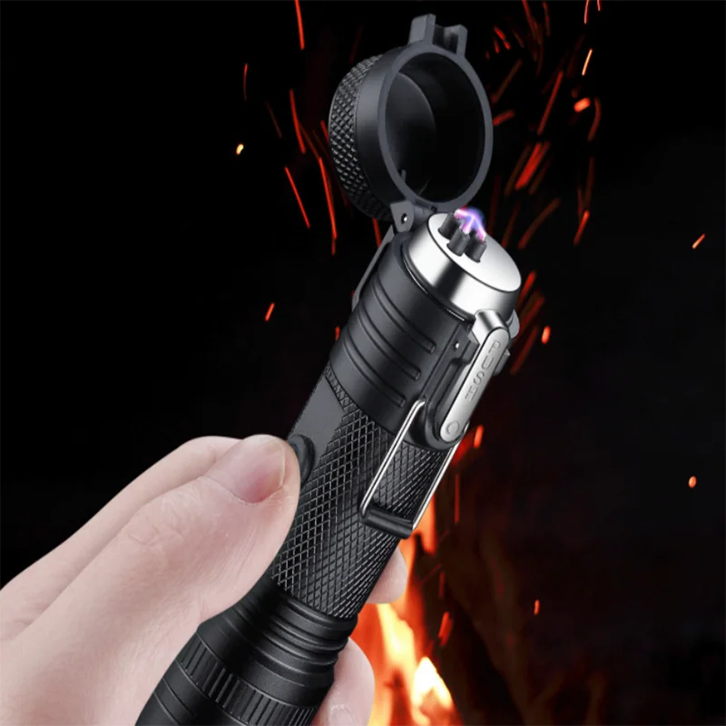Outdoor Lighting Cigarette Lighter Multi-functional Cigarette Lighter Long Time Sealing Waterproof Charging Double Arc Lighter
Outdoor Lighting Cigarette Lighter Multi-functional Cigarette Lighter Long Time Sealing Waterproof Charging Double Arc Lighter