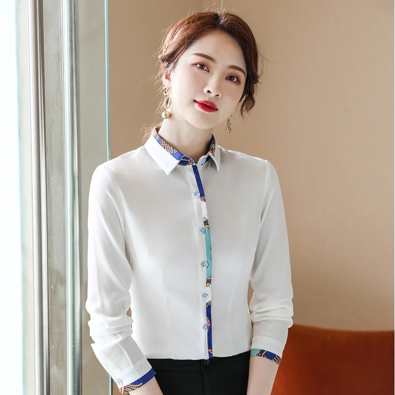 Spring Fall Fashion Button Up Print Blouses and Shirts For Women Business Work Wear OL Styles Long Sleeve For Ladies Blouse Tops
Spring Fall Fashion Button Up Print Blouses and Shirts For Women Business Work Wear OL Styles Long Sleeve For Ladies Blouse Tops