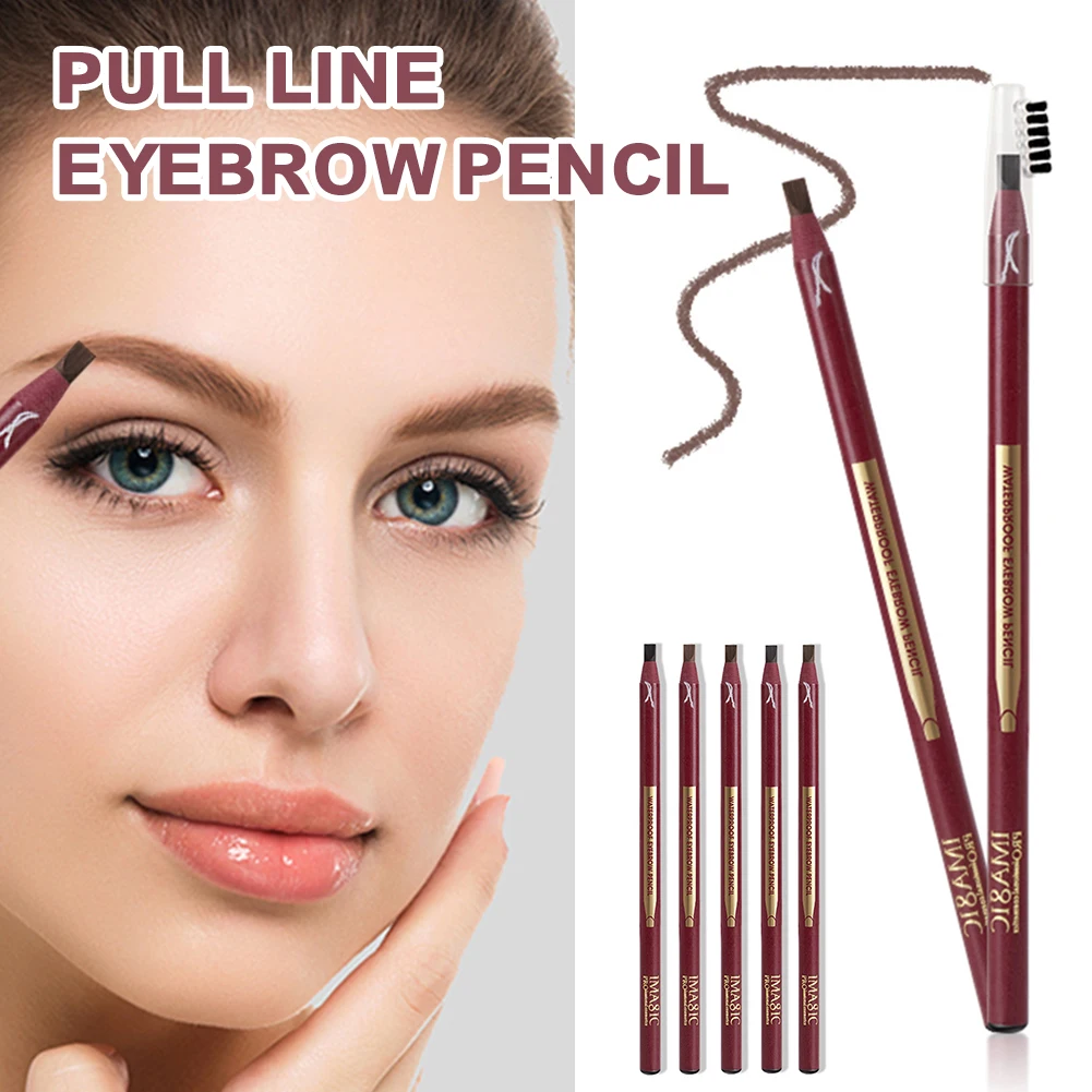 Eyebrow Pencil Waterproof Long Lasting Eyebrow Pen with Brush Eye Makeup Eyebrow Liners Pen for Women
Eyebrow Pencil Waterproof Long Lasting Eyebrow Pen with Brush Eye Makeup Eyebrow Liners Pen for Women