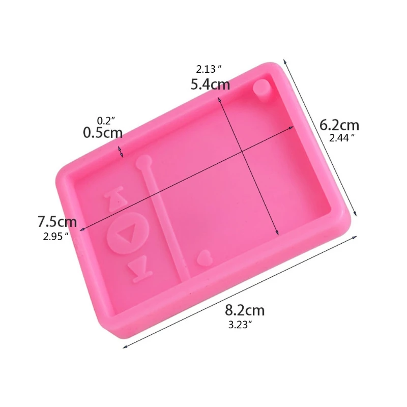 Music MP3 Player Keychain Silicone Mold Musical Pendant Mold Jewelry Making Tool F3MD
Music MP3 Player Keychain Silicone Mold Musical Pendant Mold Jewelry Making Tool F3MD