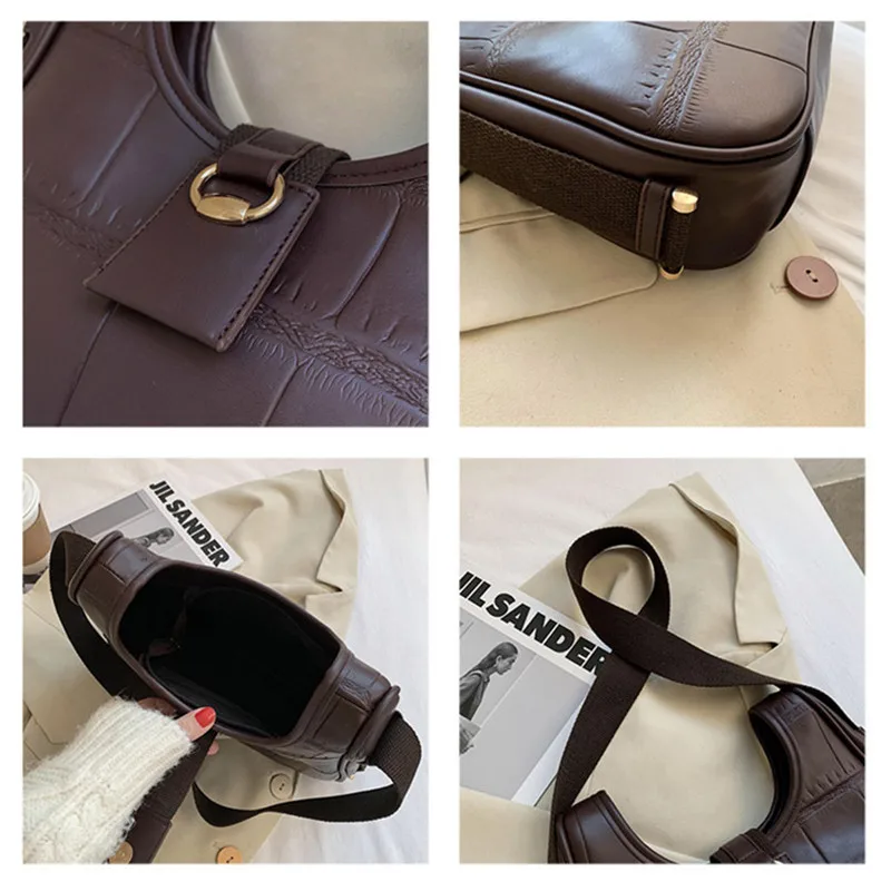 Tote Bag Women Leather Black 2020 Autumn Winter New Fashion Trend One Shoulder Underarm Bag High Quality Vintage Women's Handbag
Tote Bag Women Leather Black 2020 Autumn Winter New Fashion Trend One Shoulder Underarm Bag High Quality Vintage Women's Handbag
