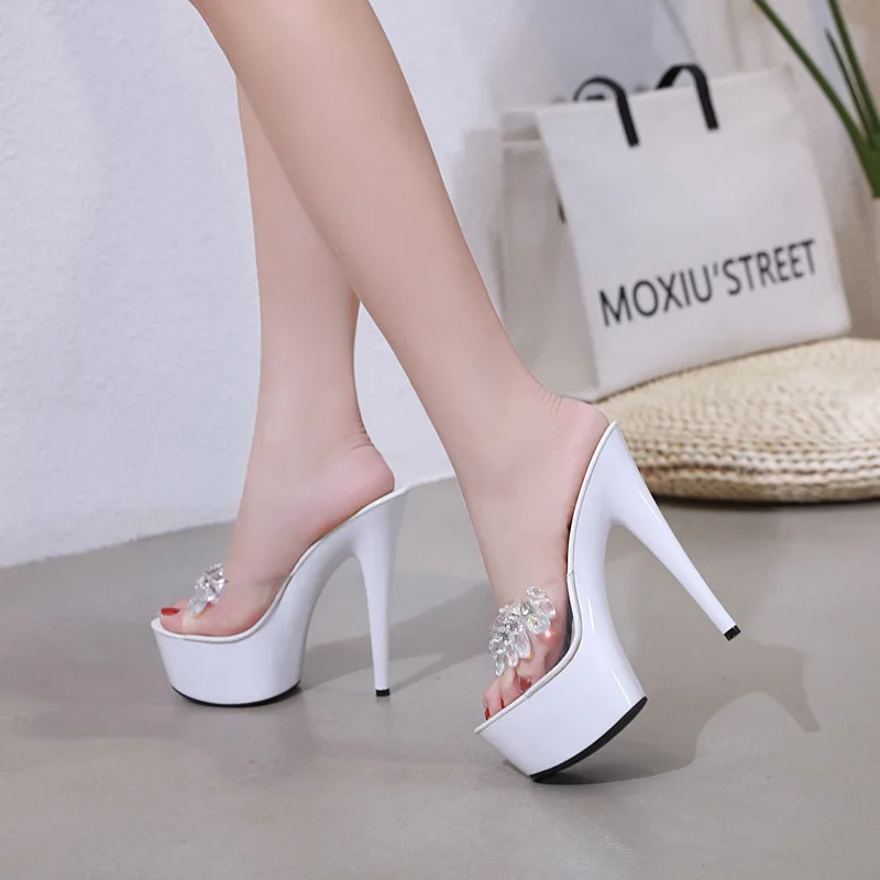 High Heels Sandals Women Thin-heeled 15cm Sexy Sandalia Feminina High Platform Wedding Shoes Women Summer Zapatos De Mujer 
High Heels Sandals Women Thin-heeled 15cm Sexy Sandalia Feminina High Platform Wedding Shoes Women Summer Zapatos De Mujer