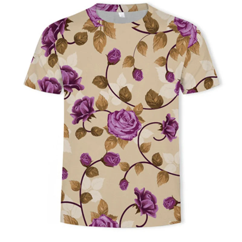 2021 Summer New Men's T-shirt 3D Creative Painted Flower Graphic Print T-shirt Casual Fashion Hip Hop Round Neck Short Sleeve
2021 Summer New Men's T-shirt 3D Creative Painted Flower Graphic Print T-shirt Casual Fashion Hip Hop Round Neck Short Sleeve