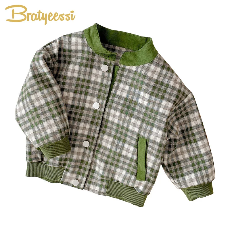 Fashion Kids Jackets Plaid Autumn Spring Outwear Children Clothing for Girls Boy Coats Baby Boy Clothes
Fashion Kids Jackets Plaid Autumn Spring Outwear Children Clothing for Girls Boy Coats Baby Boy Clothes