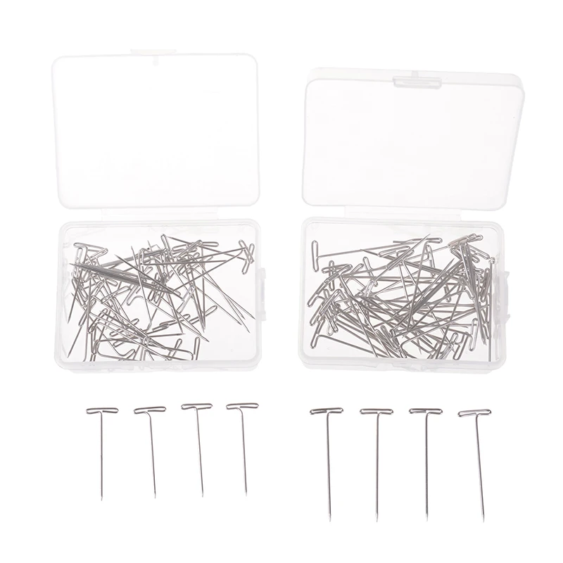 50Pcs/case T Pins For Holding Wigs Hair Extender Wig Making Blocking Knitting Modelling And Crafts T-Pins 32/38mm
50Pcs/case T Pins For Holding Wigs Hair Extender Wig Making Blocking Knitting Modelling And Crafts T-Pins 32/38mm