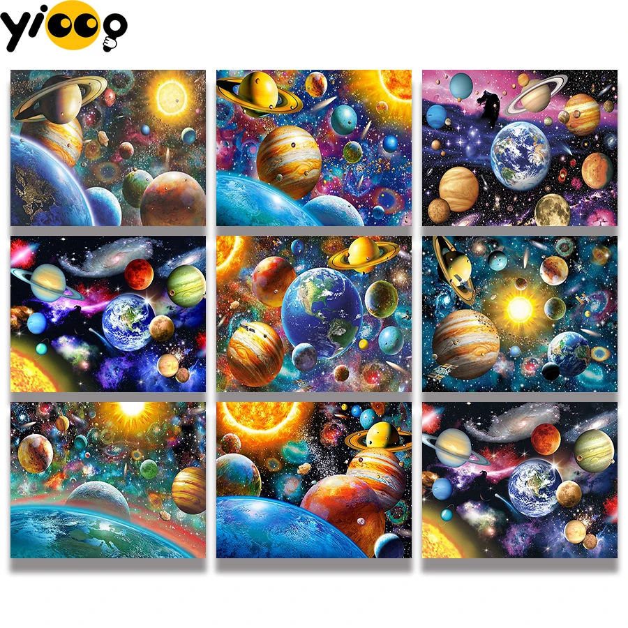 Full Square Drill Diamond Painting Cross Stitch 5D Embroidery Colored planet Series Rhinestone Mosaic Home Decor Gift TC12
Full Square Drill Diamond Painting Cross Stitch 5D Embroidery Colored planet Series Rhinestone Mosaic Home Decor Gift TC12