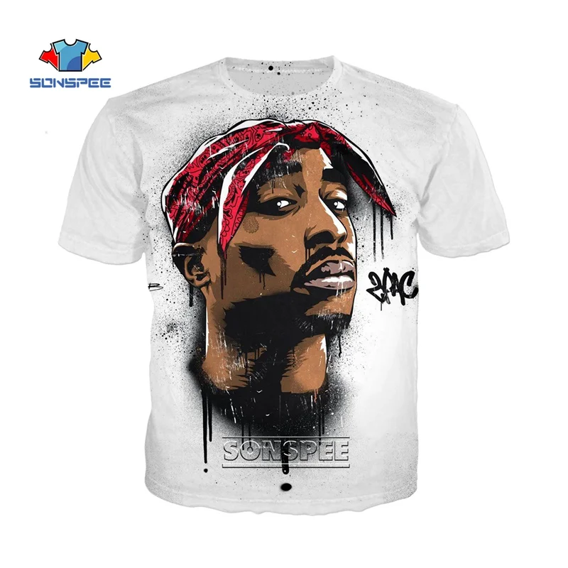 SONSPEE Summer New Fashion Men Women T-shirts Rapper 2pac Tupac T Shirt 3D Print Hip Hop White Tshirt Casual Cool Tee Shirts Top
SONSPEE Summer New Fashion Men Women T-shirts Rapper 2pac Tupac T Shirt 3D Print Hip Hop White Tshirt Casual Cool Tee Shirts Top