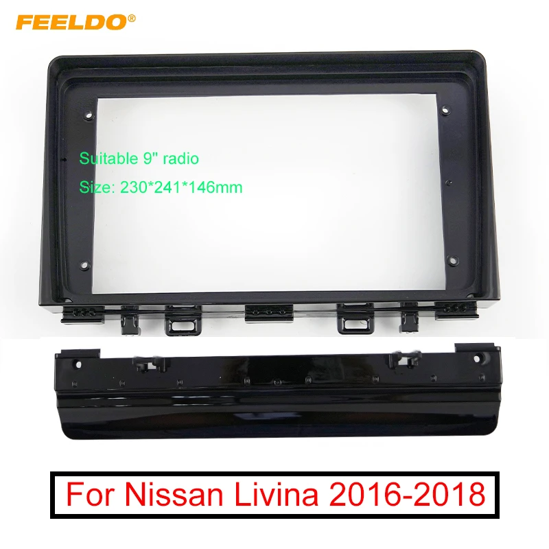 FEELDO Car Audio 9" Big Screen Fascia Frame Adapter For KIA Rio 2016-2018 2Din Dash Stereo Fitting Panel Frame Kit
FEELDO Car Audio 9" Big Screen Fascia Frame Adapter For KIA Rio 2016-2018 2Din Dash Stereo Fitting Panel Frame Kit
