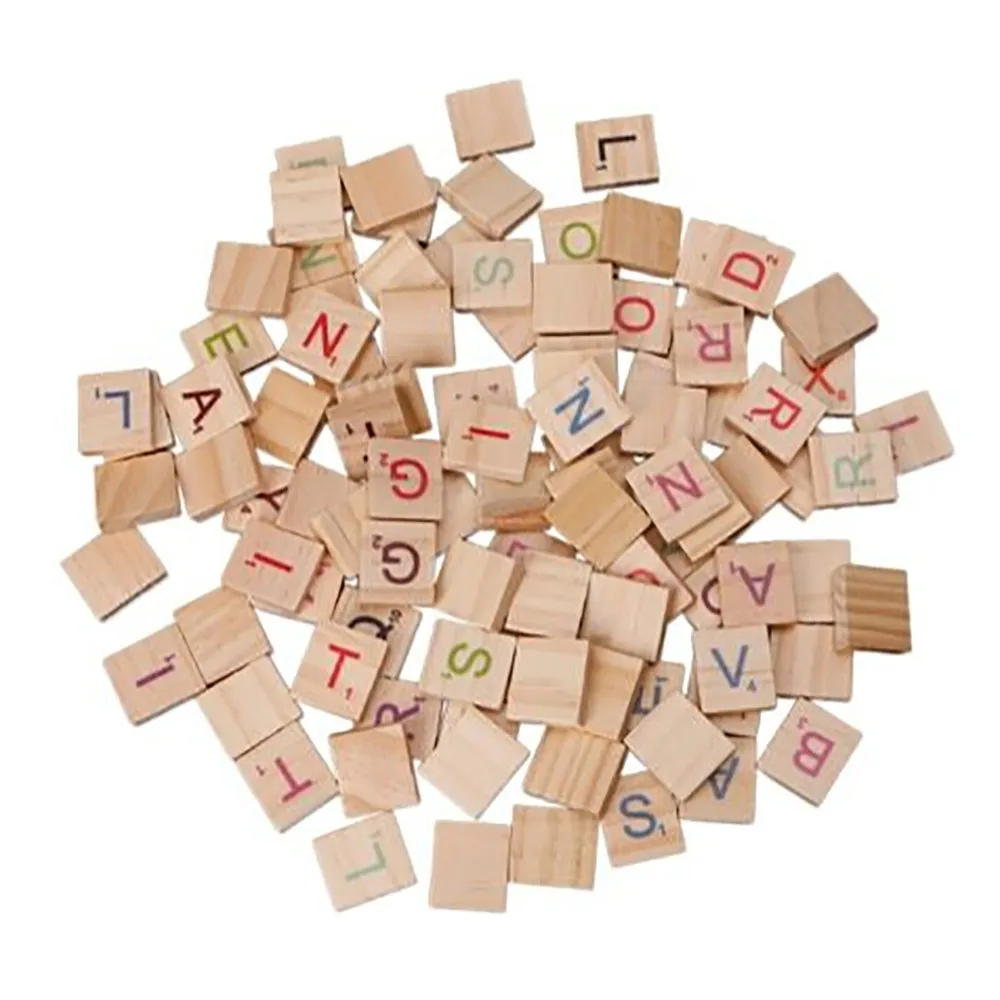 100pcs Wooden Scrabble Tiles Colorful Letters Numbers For Crafts Wood Alphabet Toy Juguetes Montes Wooden Toys For Baby Kids
100pcs Wooden Scrabble Tiles Colorful Letters Numbers For Crafts Wood Alphabet Toy Juguetes Montes Wooden Toys For Baby Kids